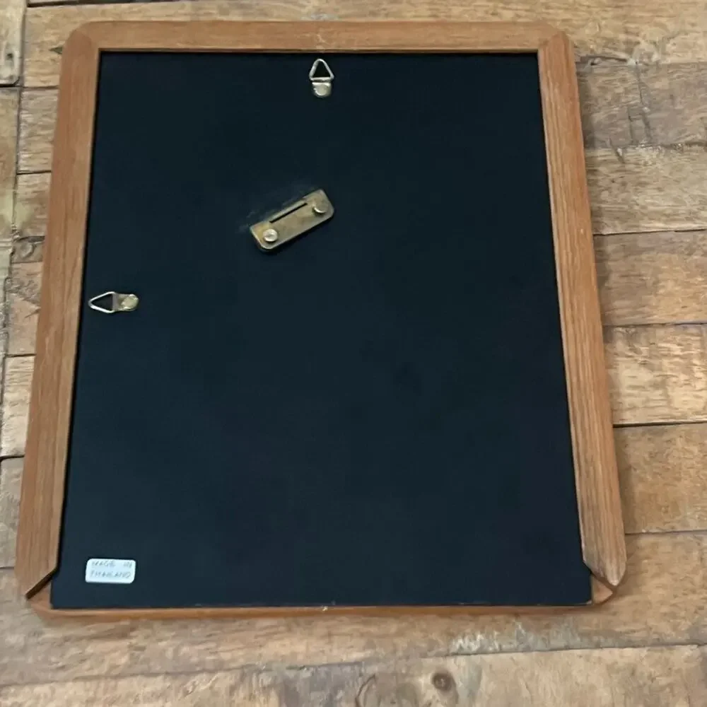 Contemporary Quality Wood Frame For 7.5x10 Pecan Color Made in Thailand